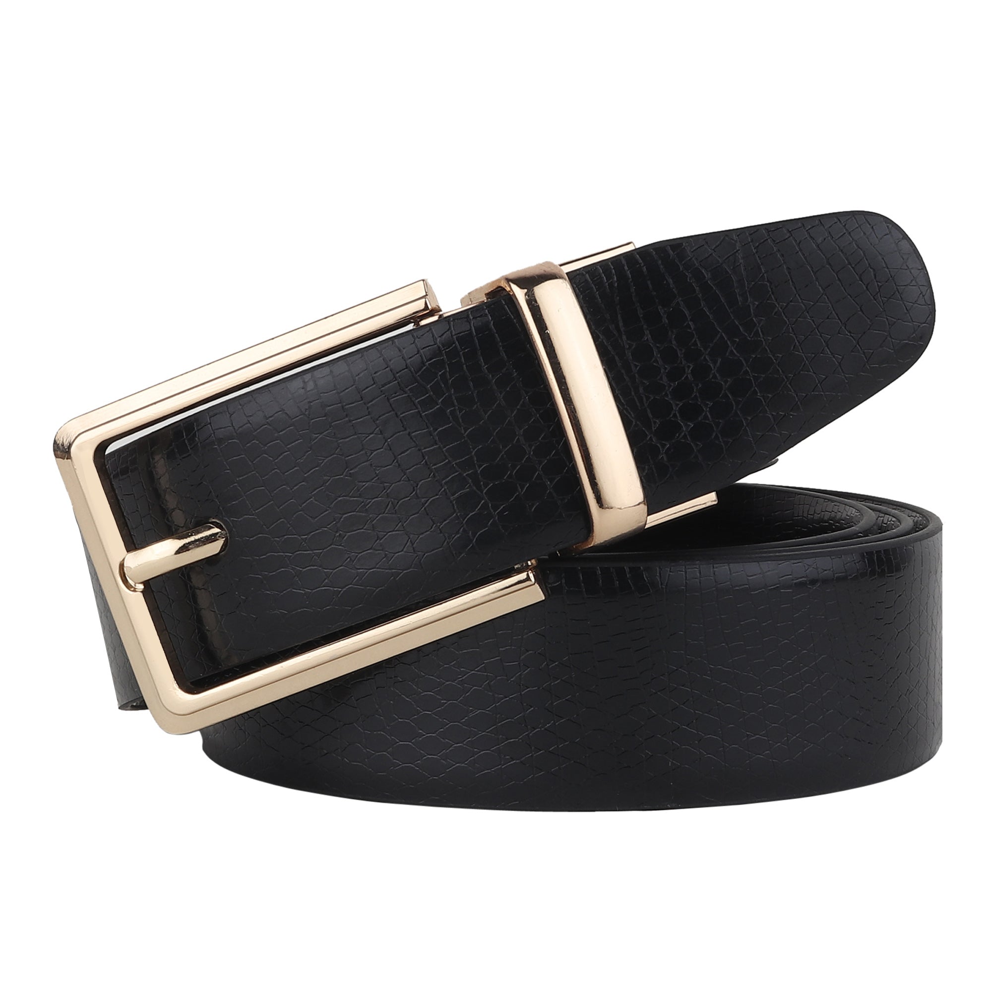 USL Men's Reversible Faux Leather Belt