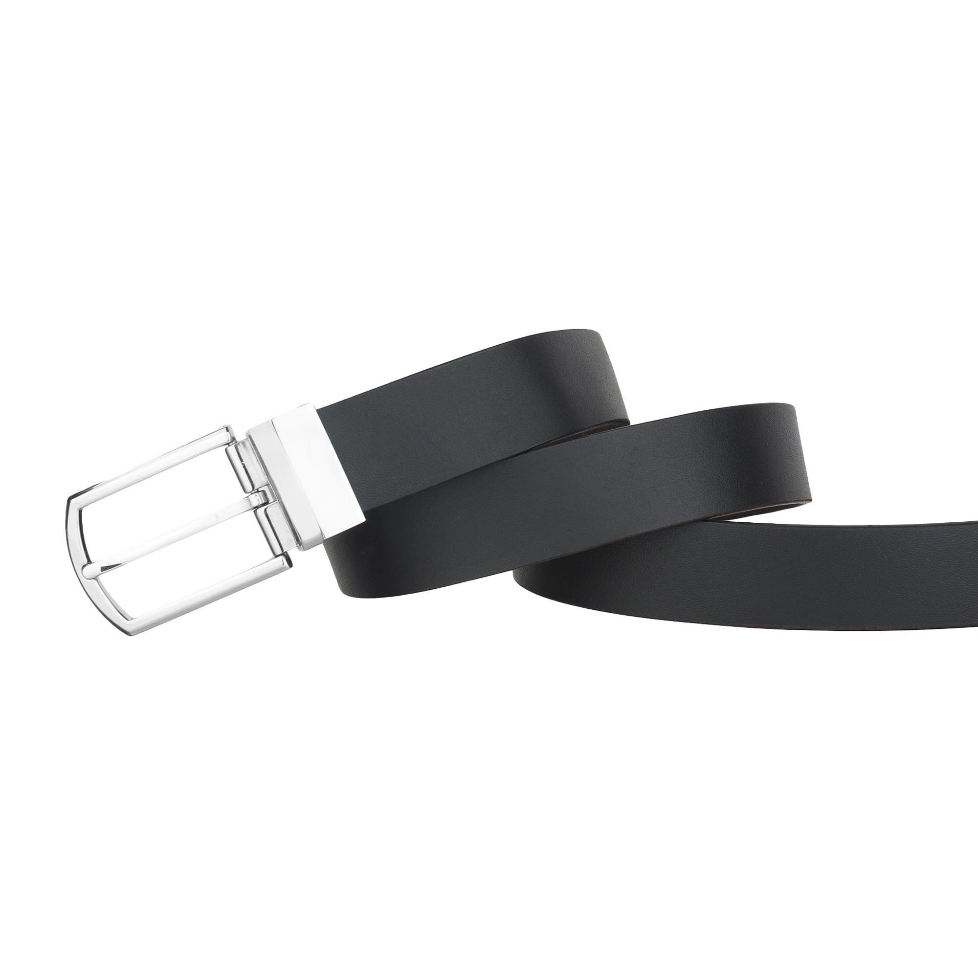 USL Black Brown Formal Leather Belt For Men and Boys