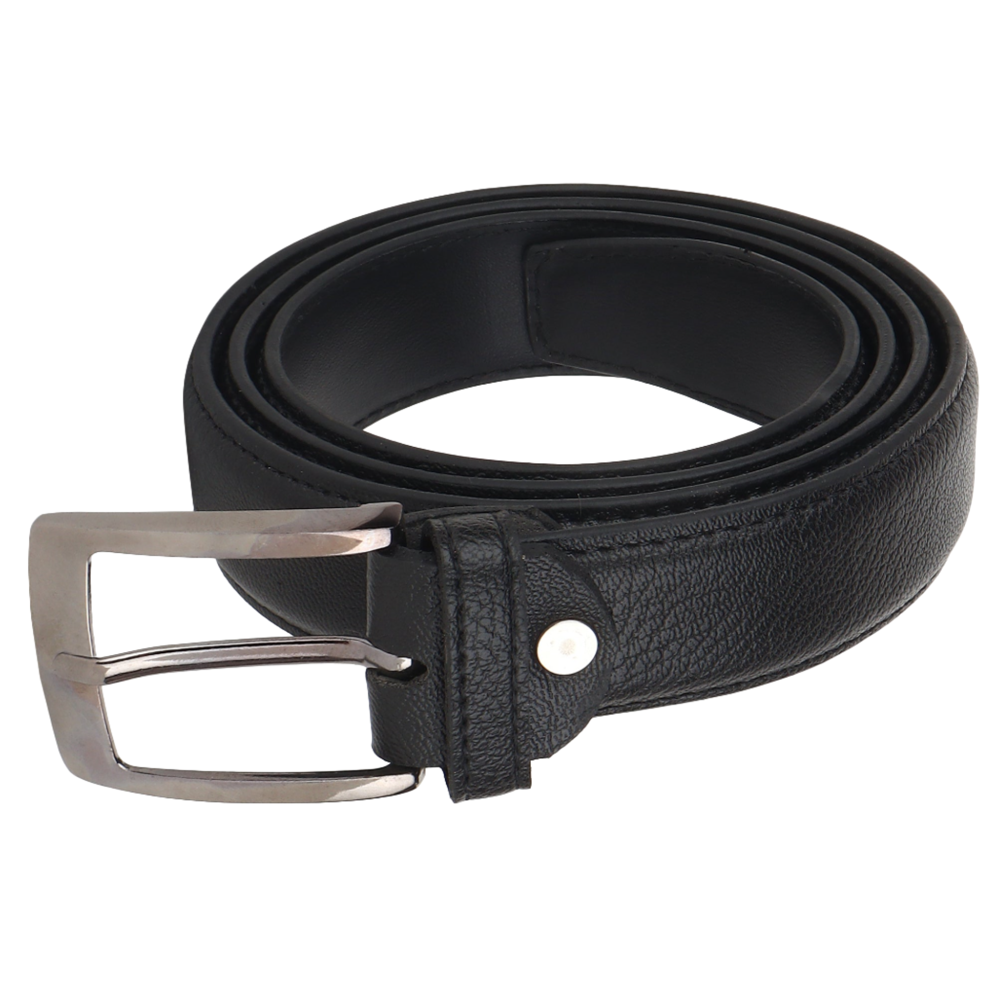 USL Vegan Leather Belt for Men, Belt for Men, Cut to Fit Style Belt with Adjustable Buckle