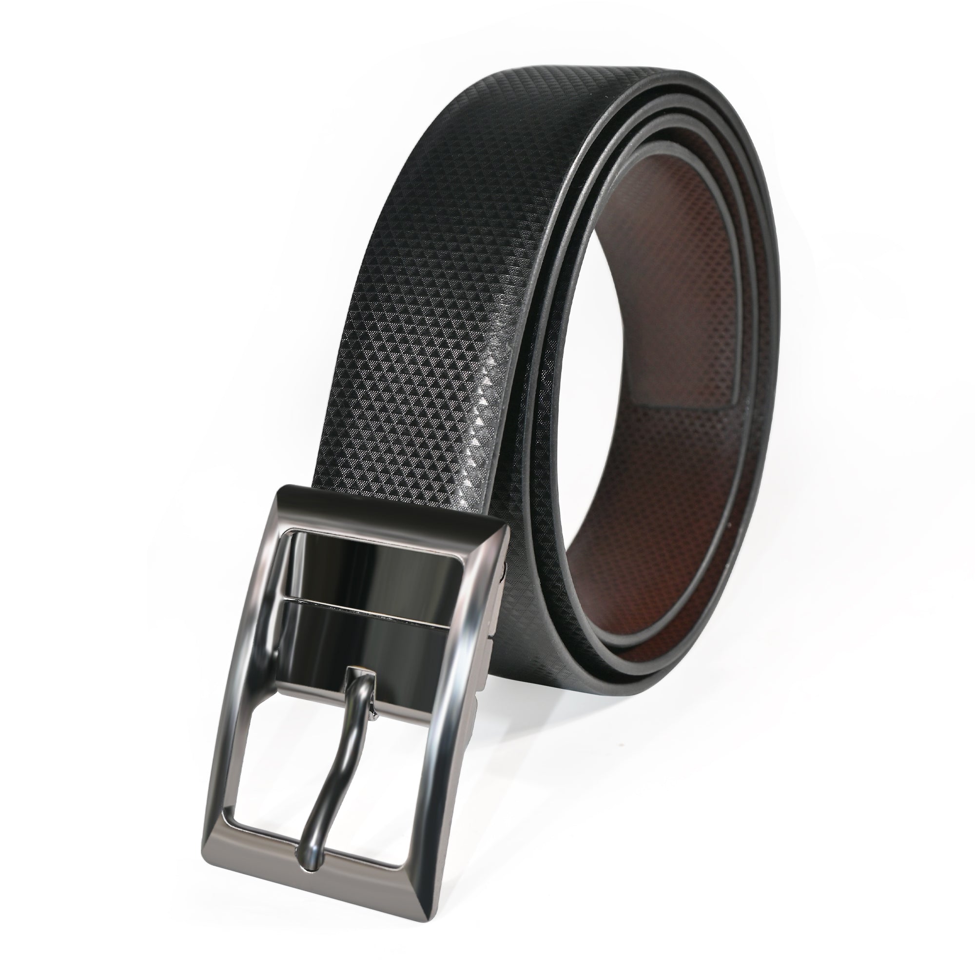 USL Formal &amp; Casual Reversible Pu-Leather Belt for Men (Color-Black/Brown, Two in Belt, Upto 44 Inches of waist size)