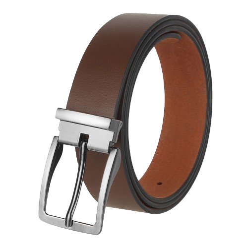 USL Black Brown Formal Leather Belt For Men and Boys