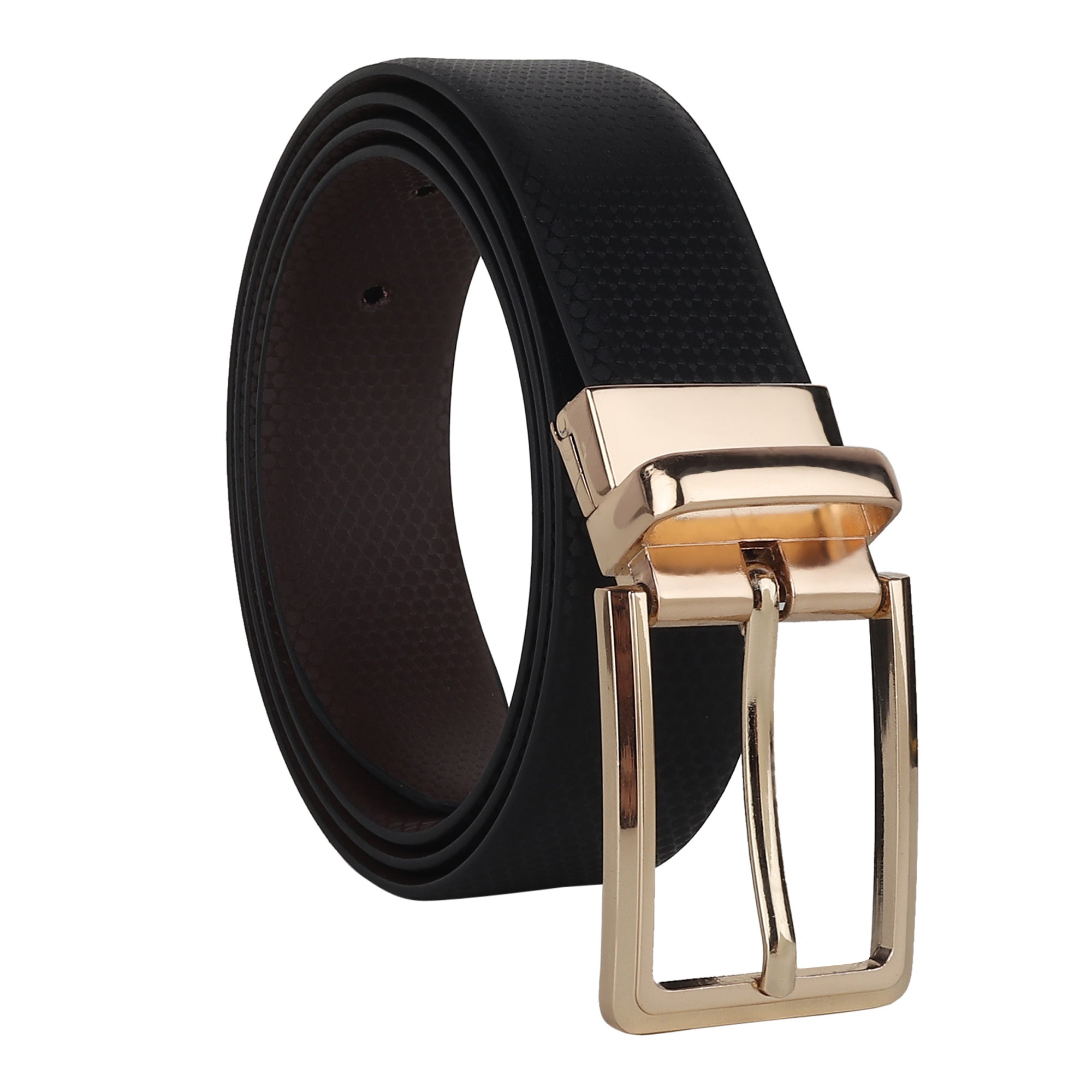 USL Men's Reversible Faux Leather Belt