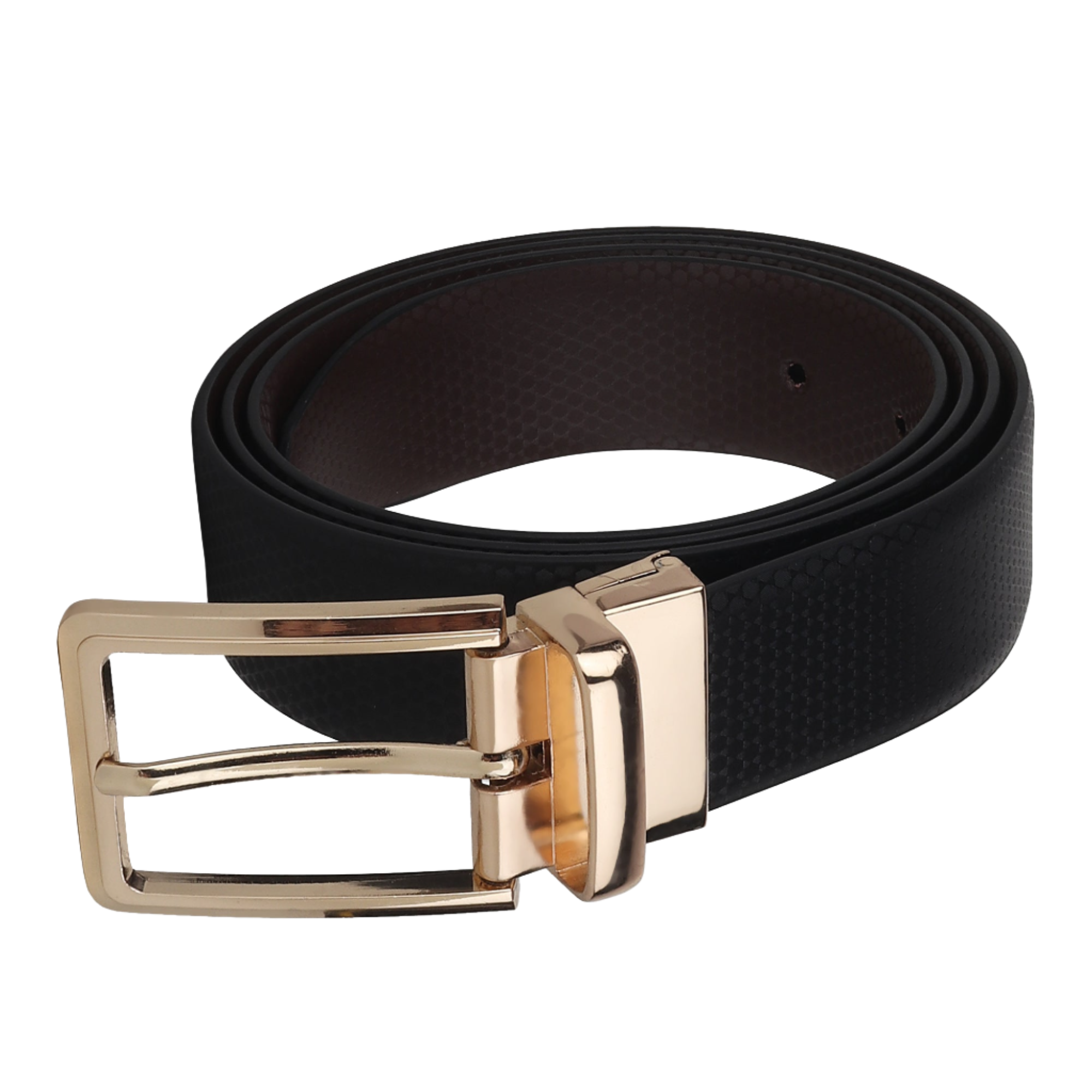 USL Men's Reversible Faux Leather Belt