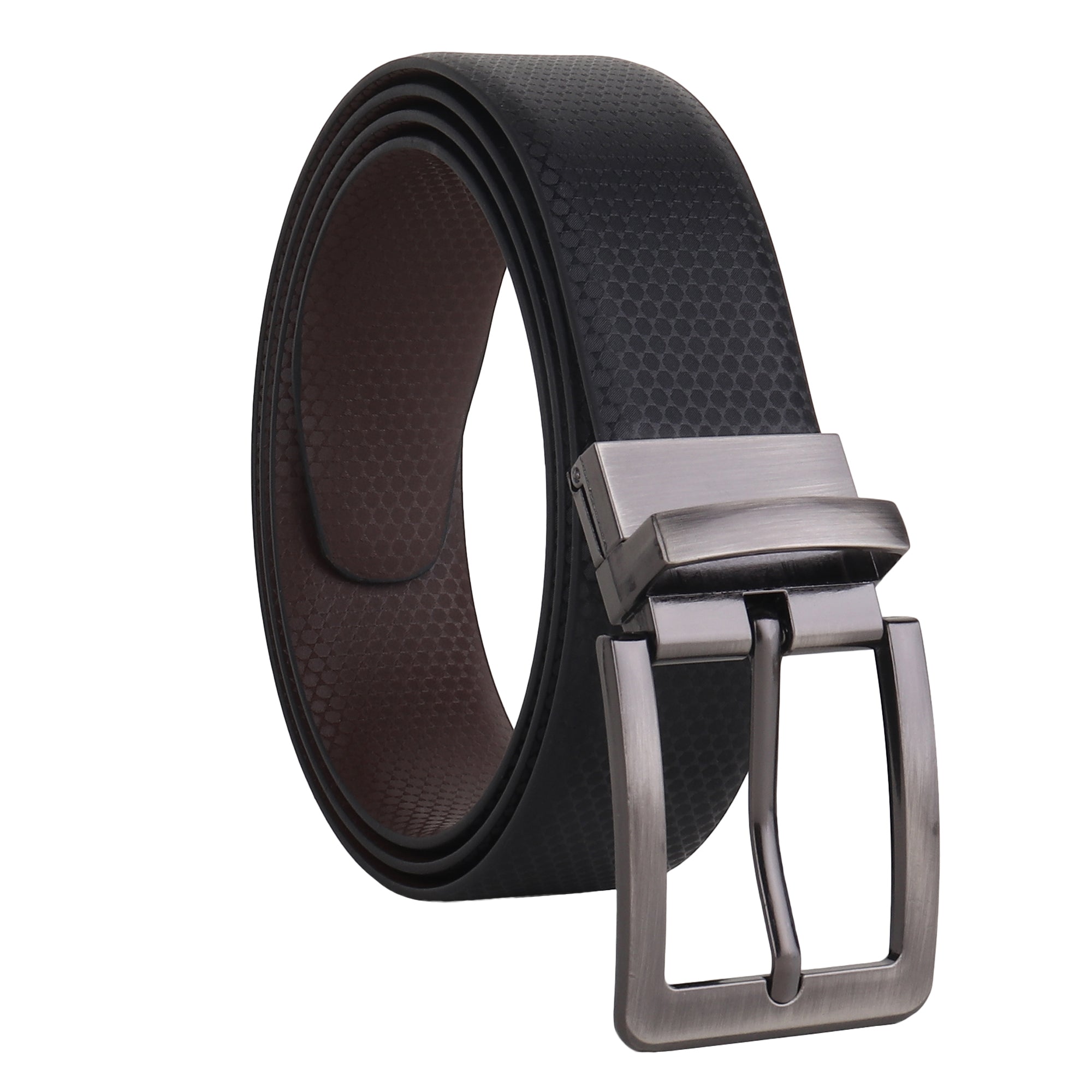 USL Men's Reversible PU Leather Belt