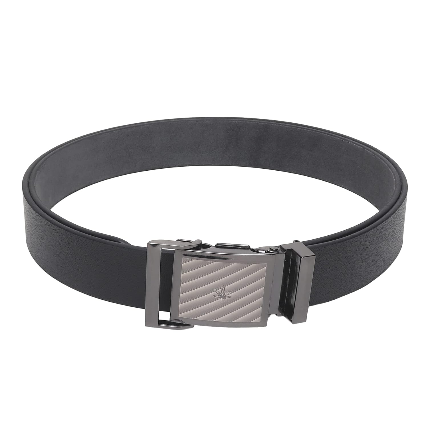 USL Formal/Casual Army Lock Black Color Genuine Leather Belts For Men