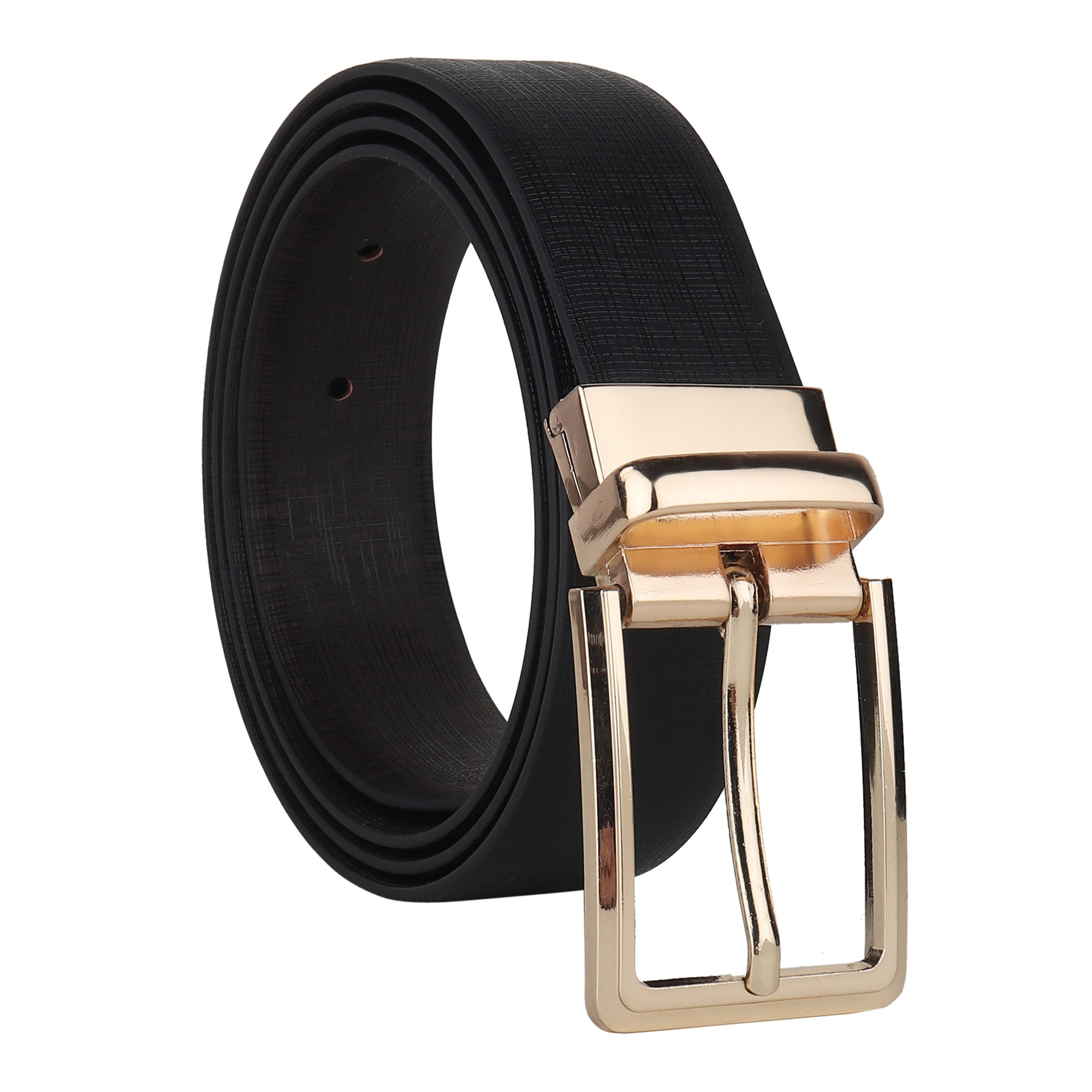 USL Men's Reversible Faux Leather Belt