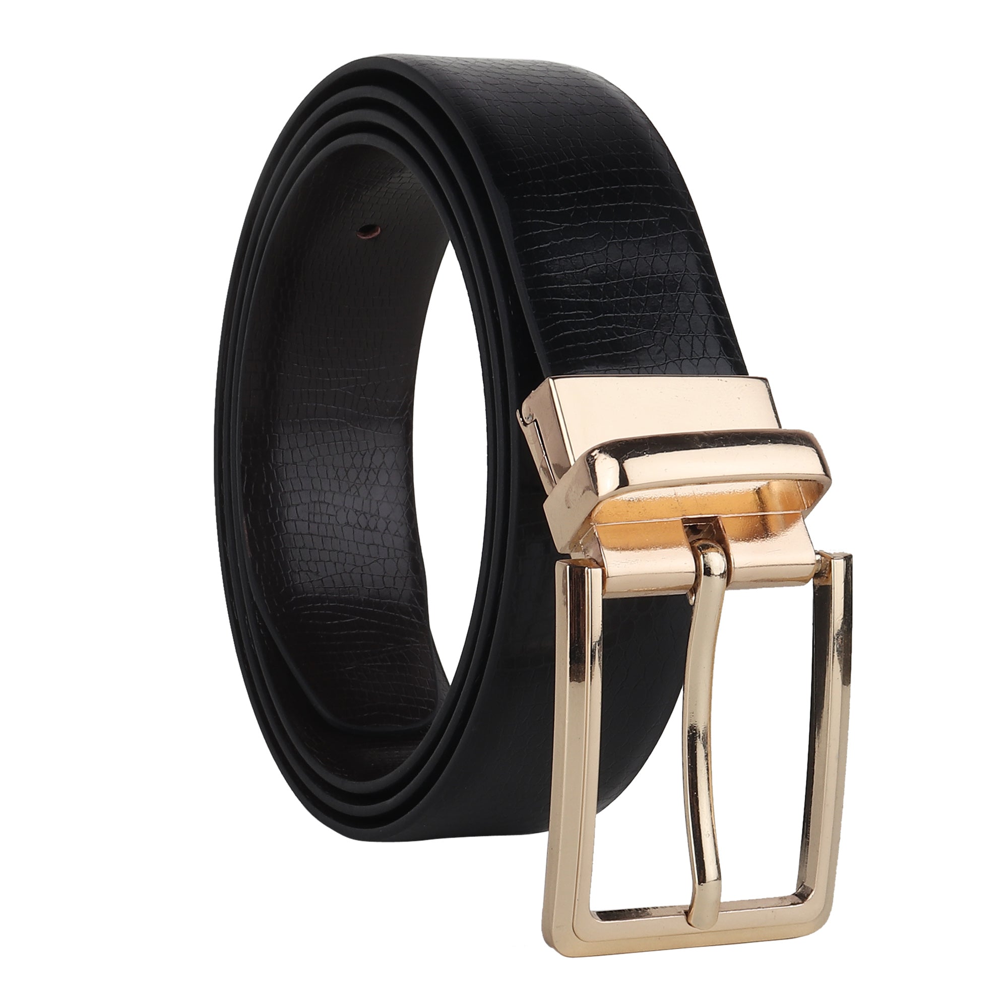 USL Men's Reversible Faux Leather Belt