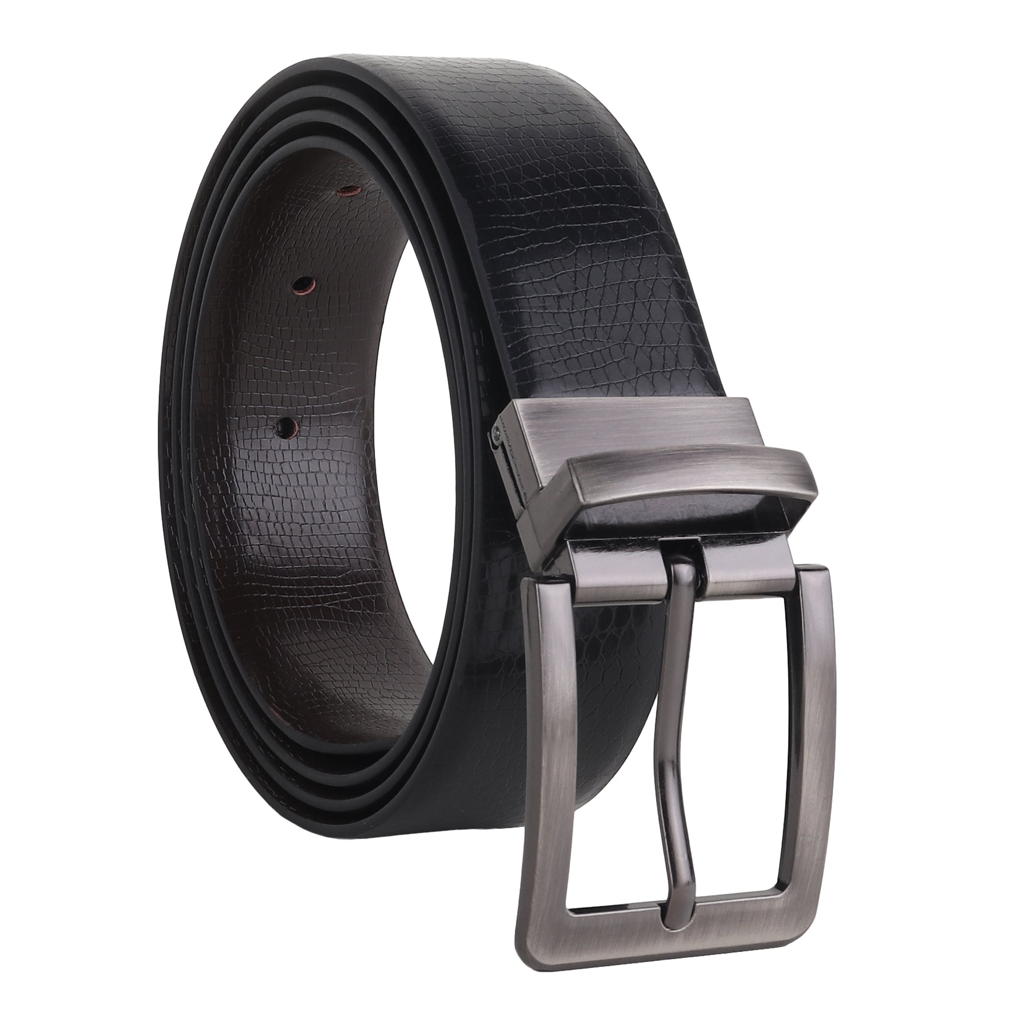 USL Men's Reversible PU Leather Belt