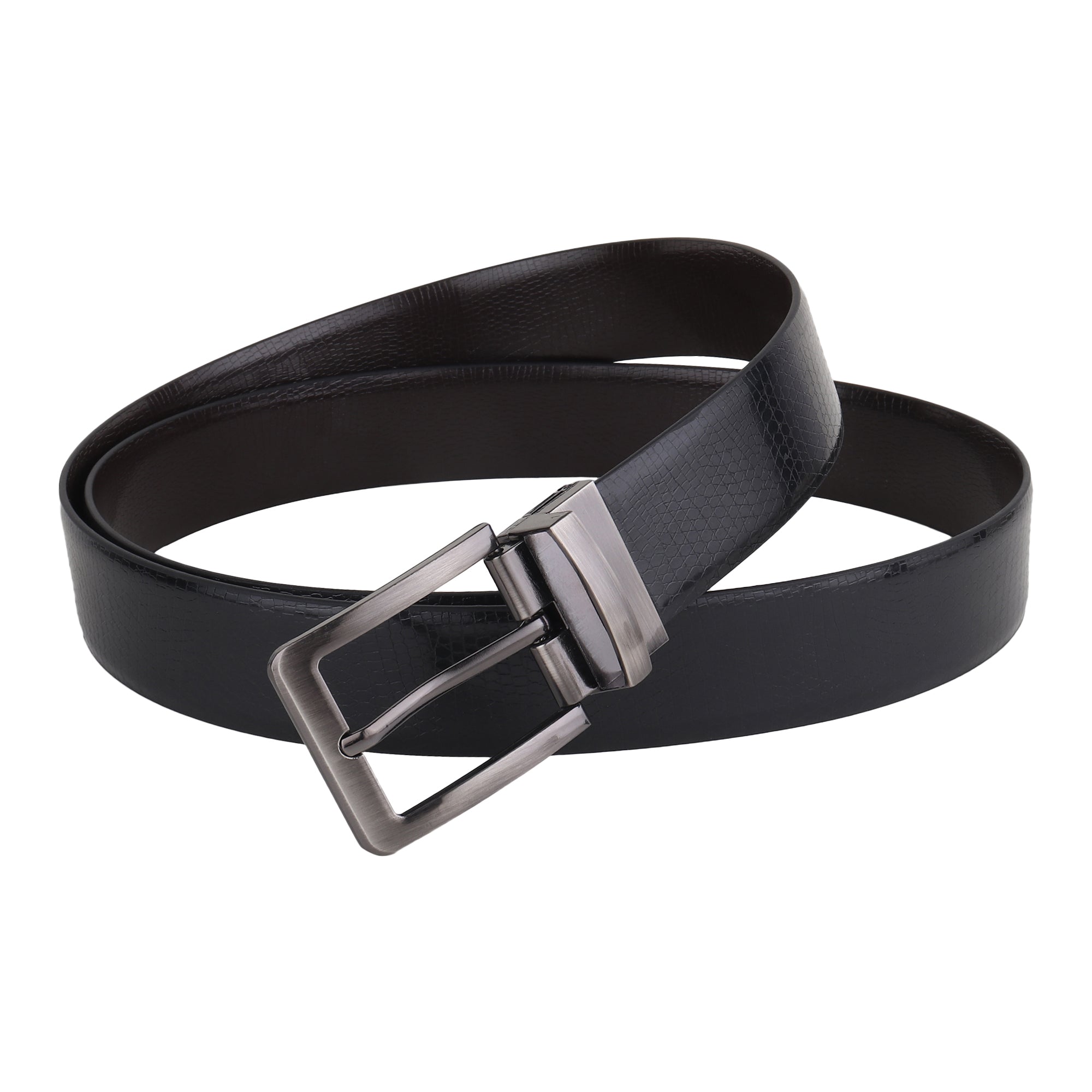 USL Men's Reversible PU Leather Belt