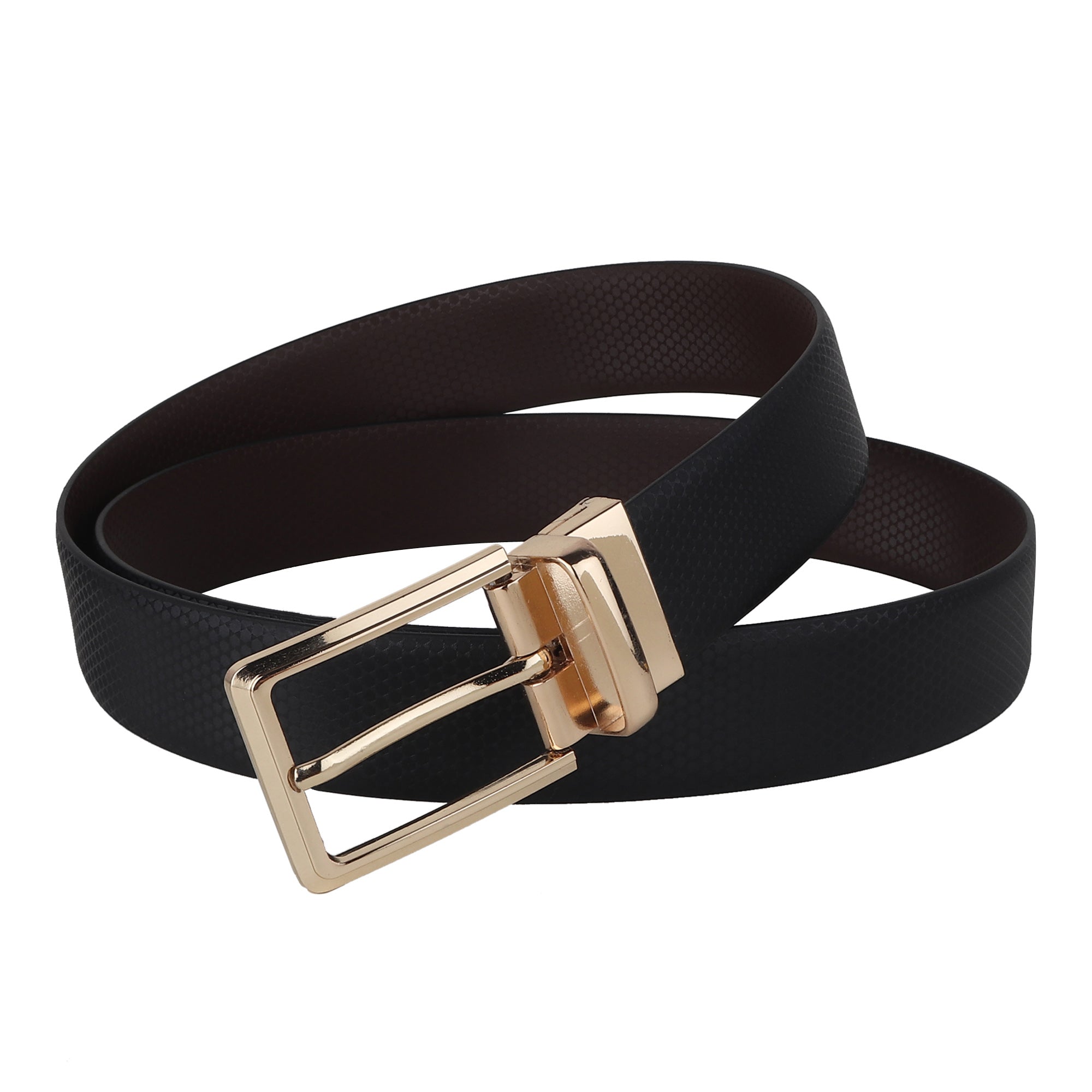 USL Men's Reversible Faux Leather Belt