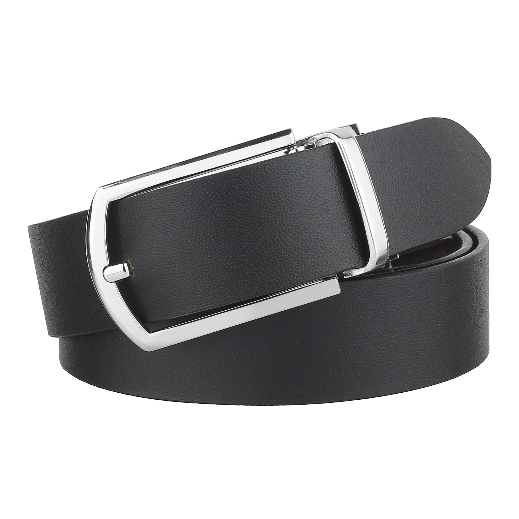 USL Black Brown Formal Leather Belt For Men and Boys