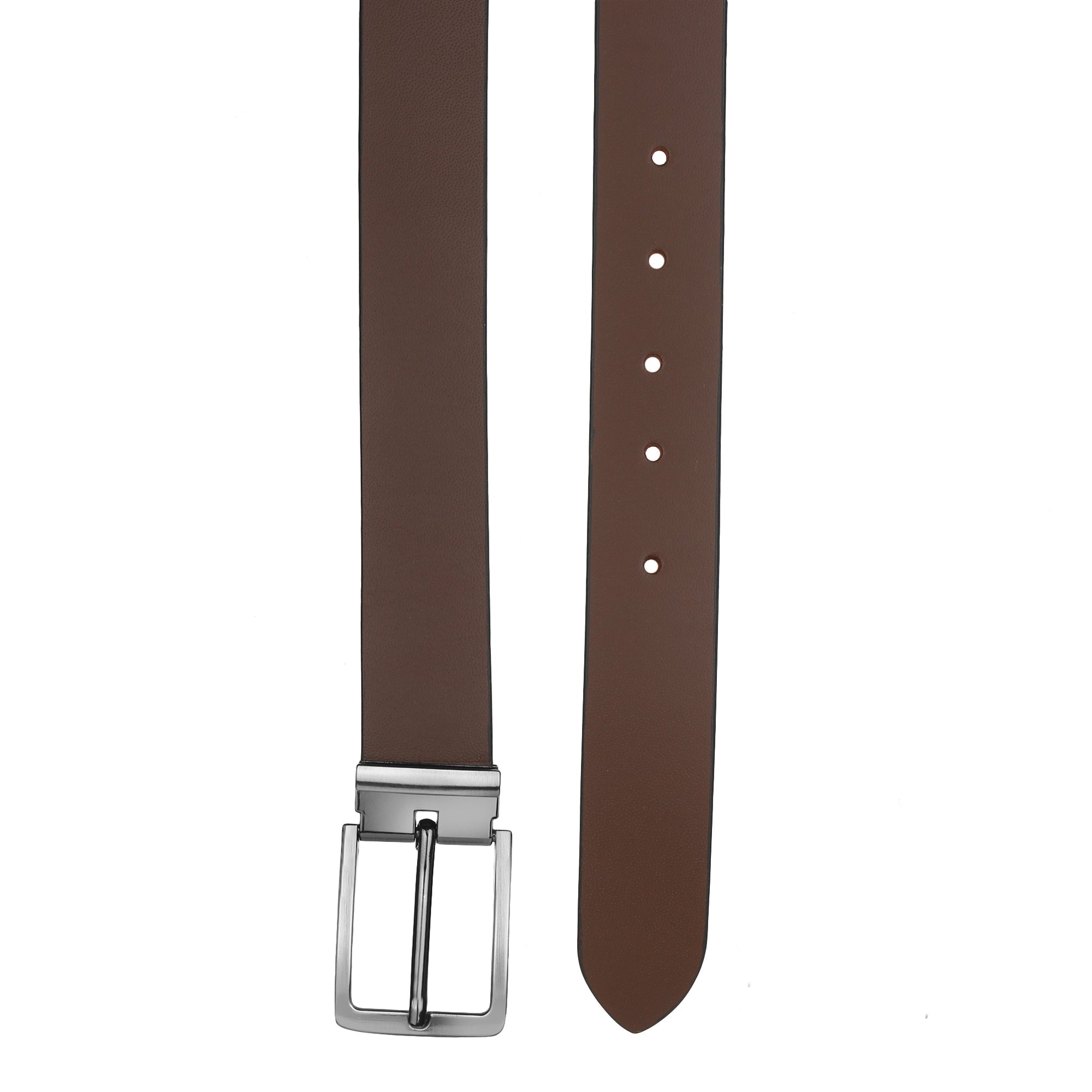 USL Black Brown Formal Leather Belt For Men and Boys