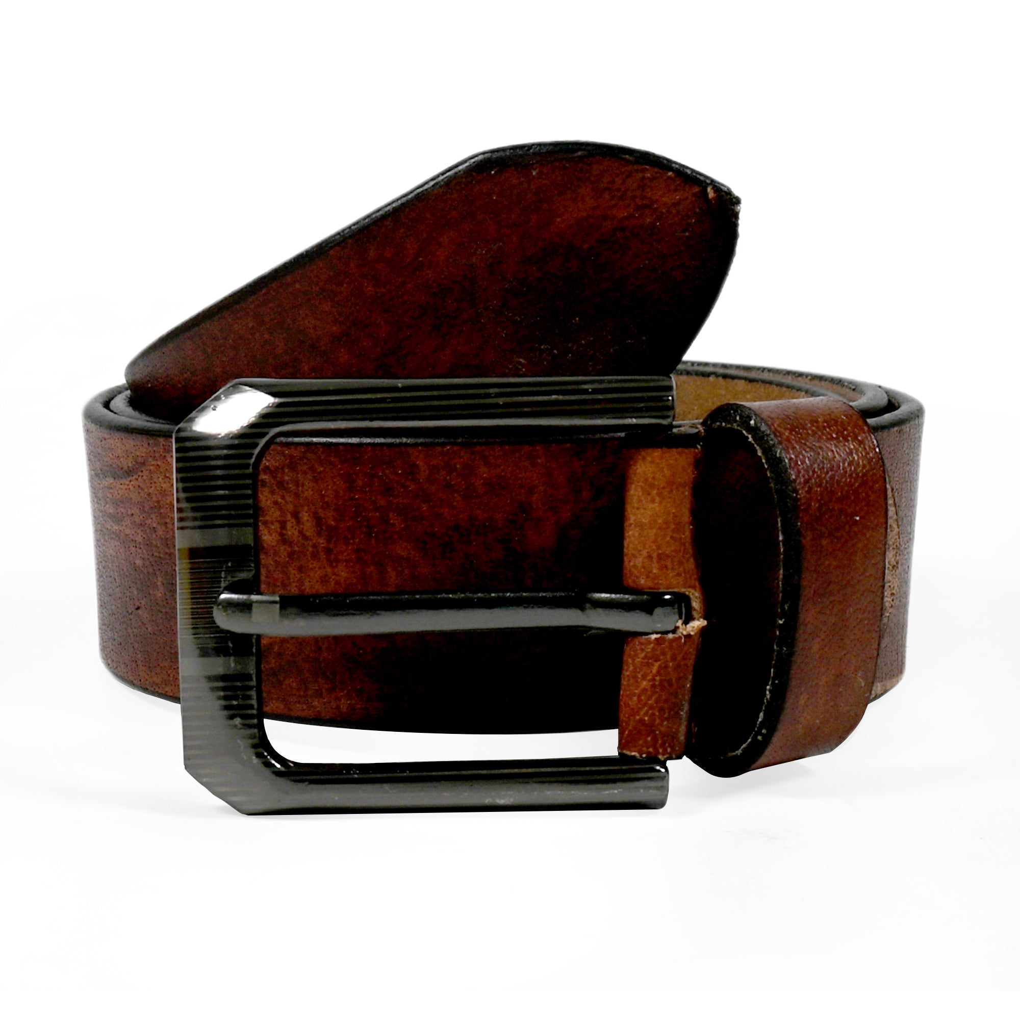 USL Men Casual, Evening, Formal, Party Tan Genuine Leather Belt