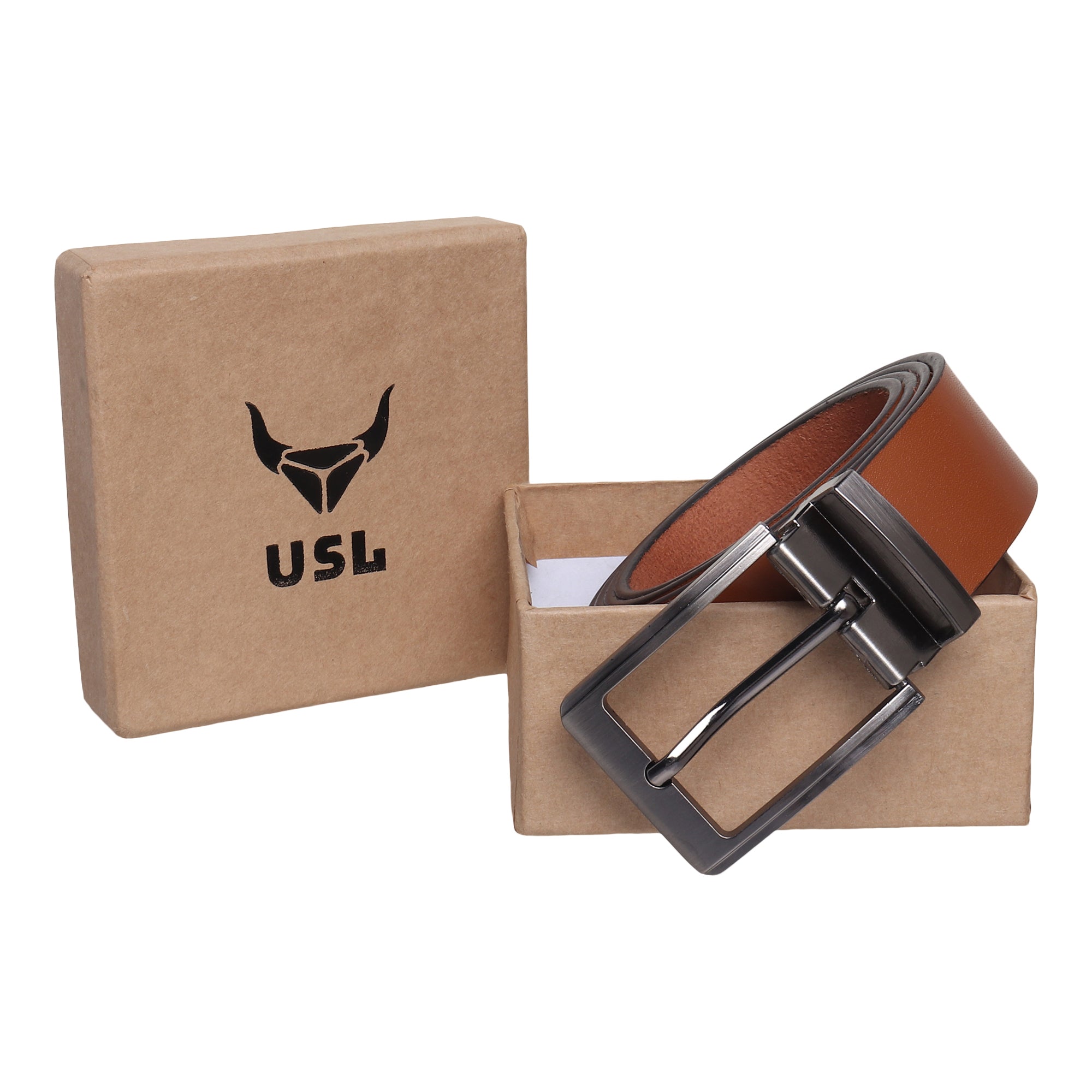 USL Mens Leather Belt | Leather Belt For Men | Formal Mens Leather Belt