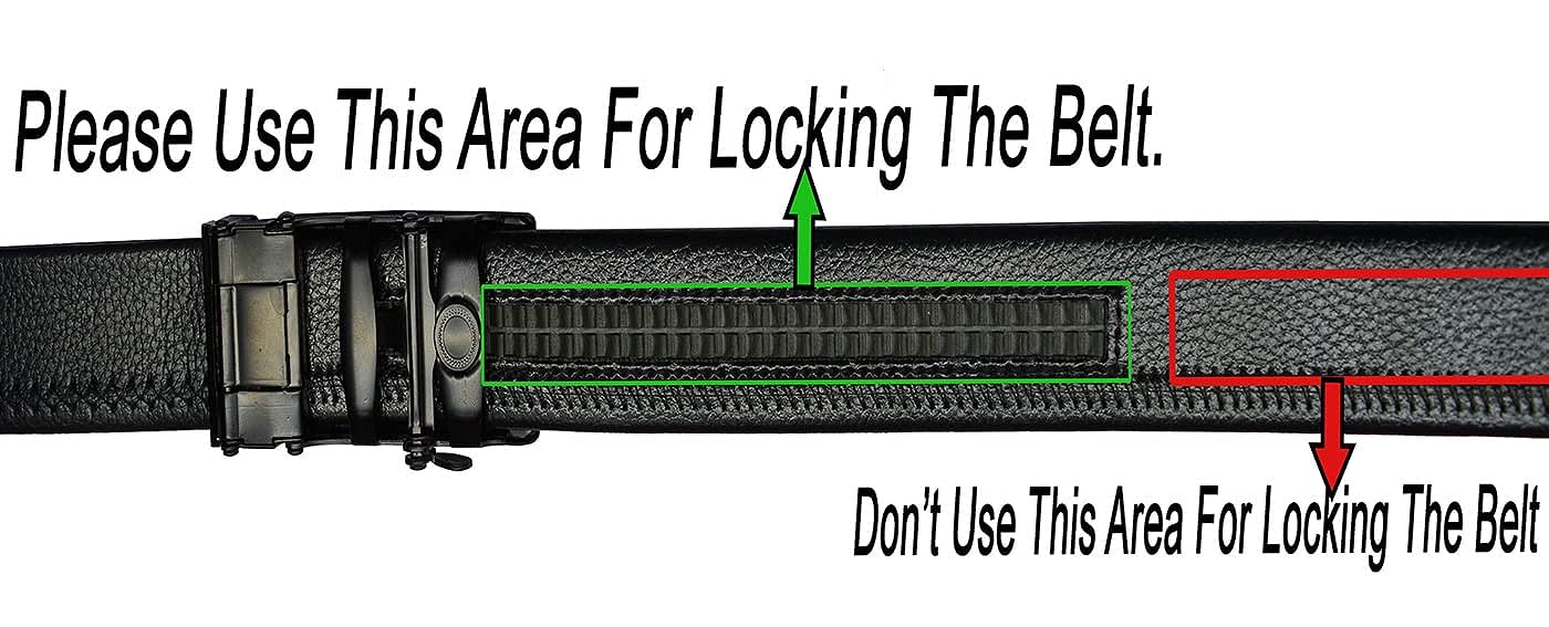 USL Men's Automatic Buckle Belt - Adjustable and Easy to Use…