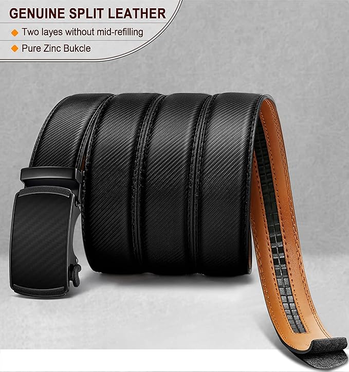 USL Vegan Leather AutoLock Belt for Men