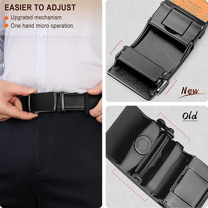 USL Vegan Leather AutoLock Belt for Men