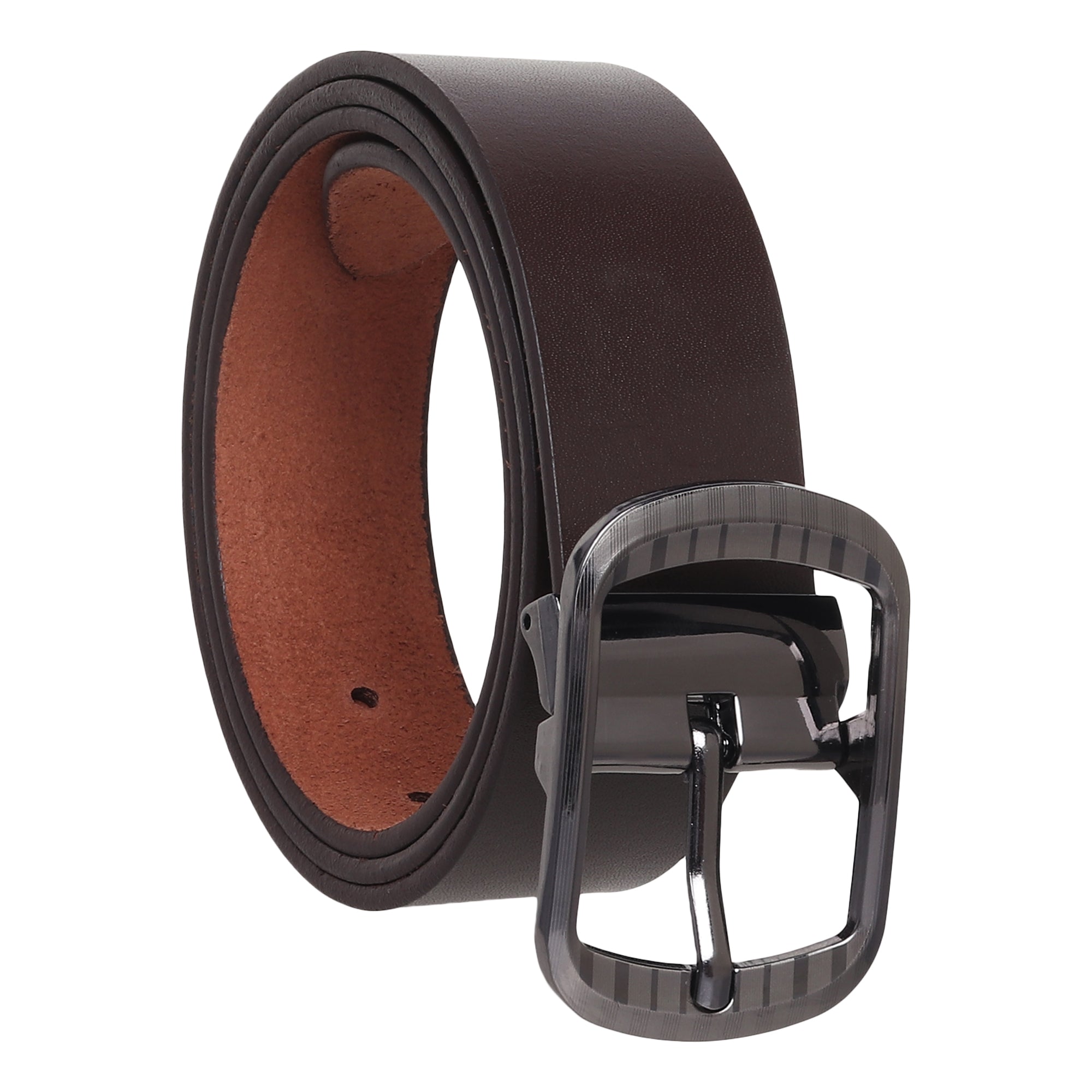 USL Casual Original Leather Belt for Men Color -Black Waist belt