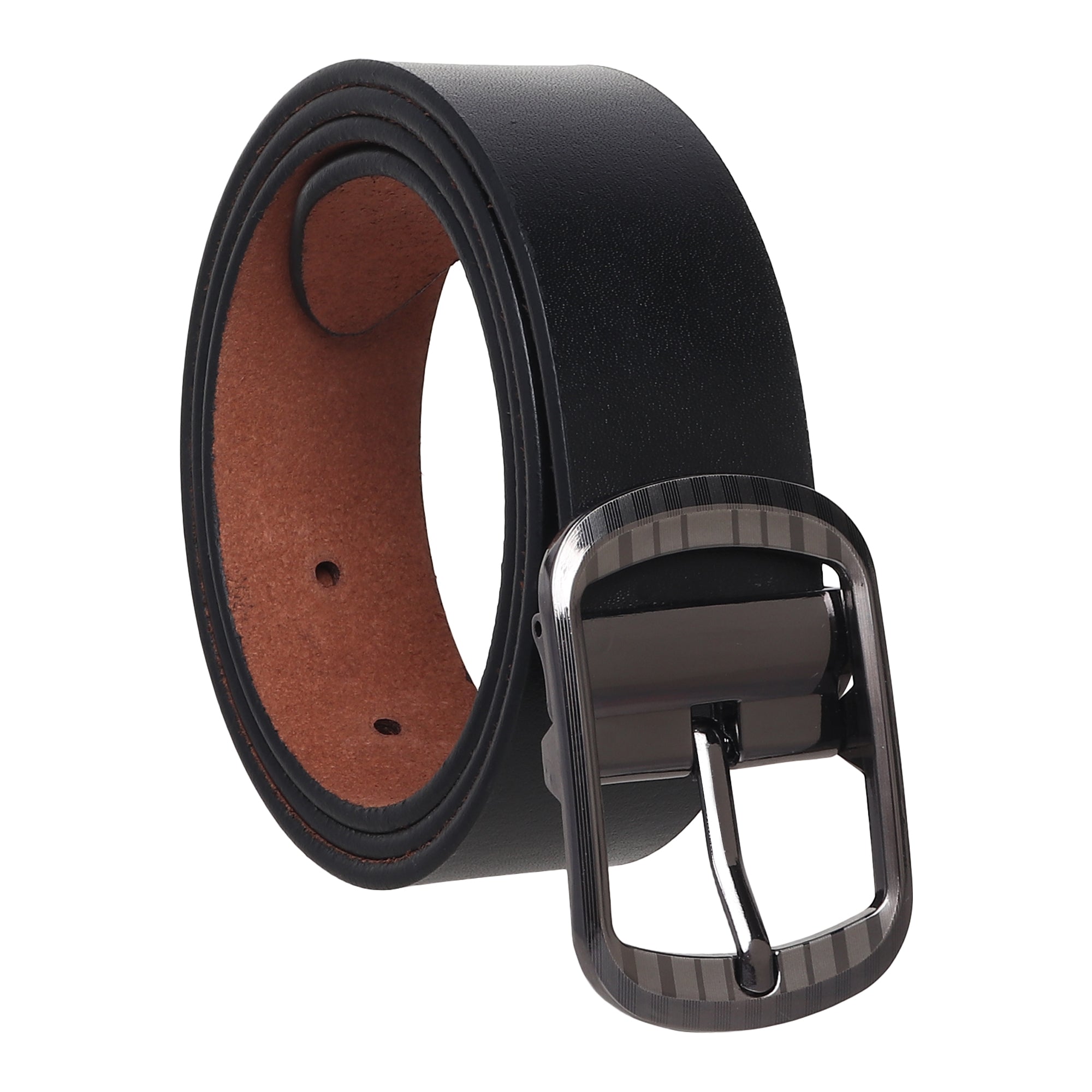 USL Casual Original Leather Belt for Men Color -Black Waist belt