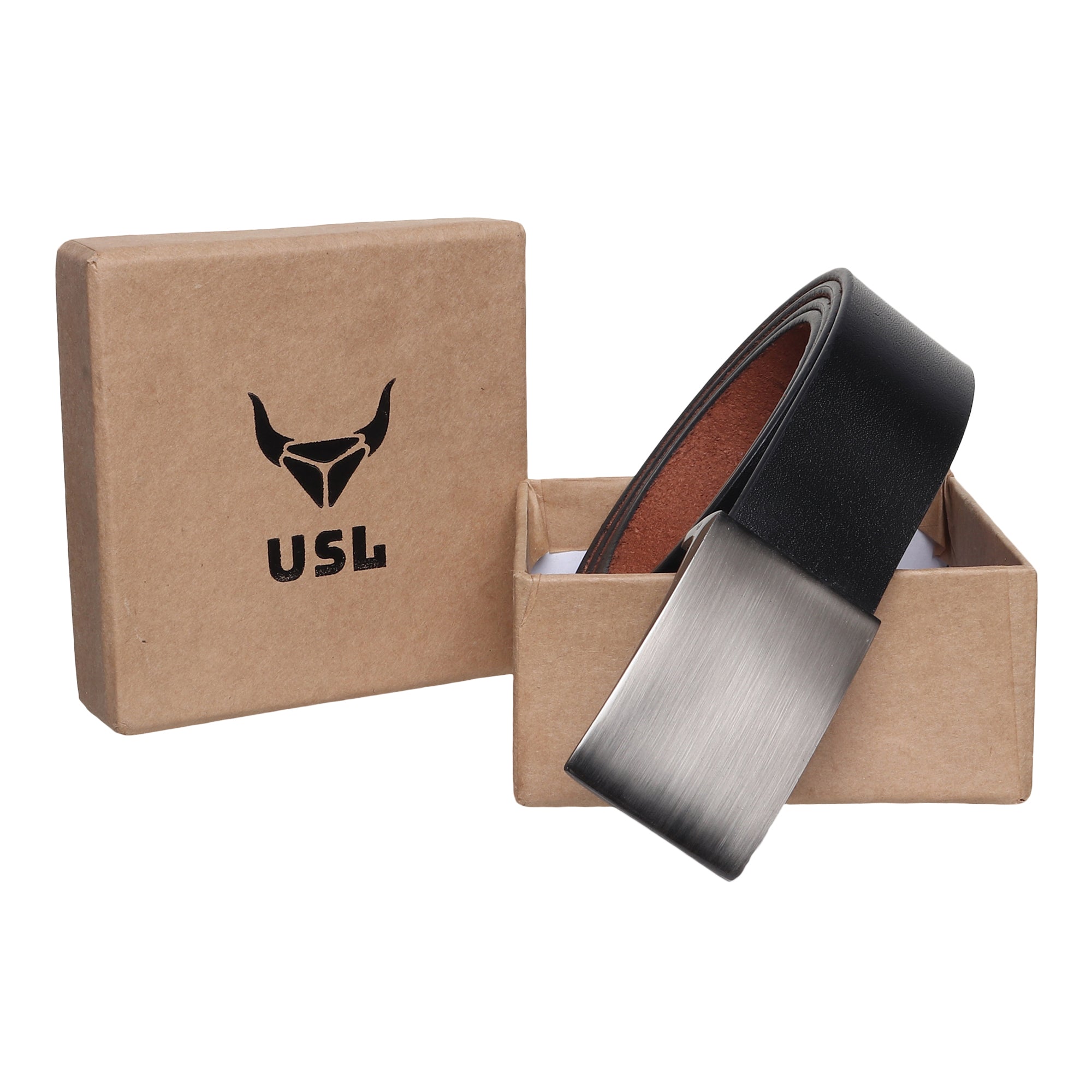 USL Mens Leather Belt | Leather Belt For Men | Formal Mens Leather Belt