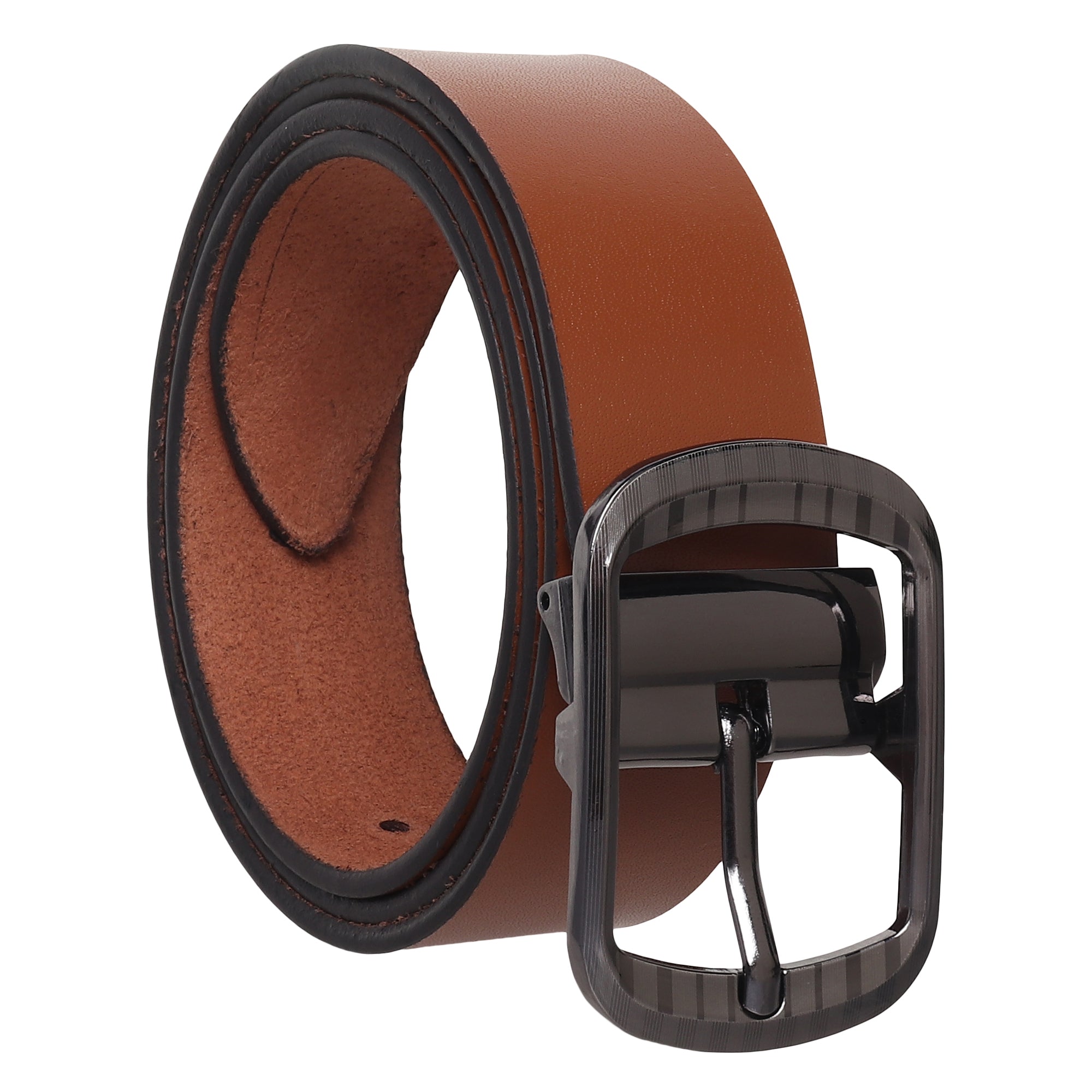 USL Casual Original Leather Belt for Men Color -Black Waist belt