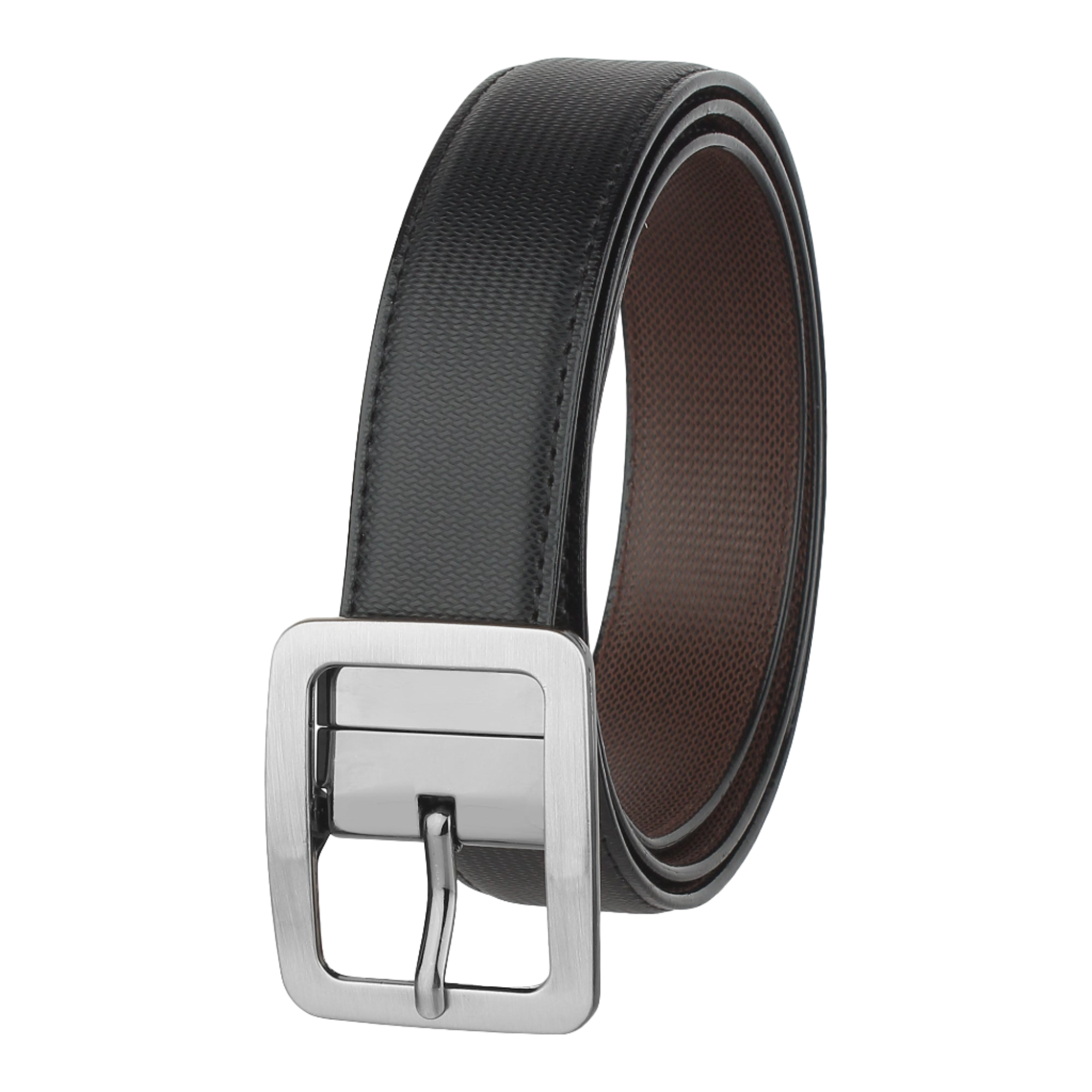 USL Men's PU Leather Reversible Belt