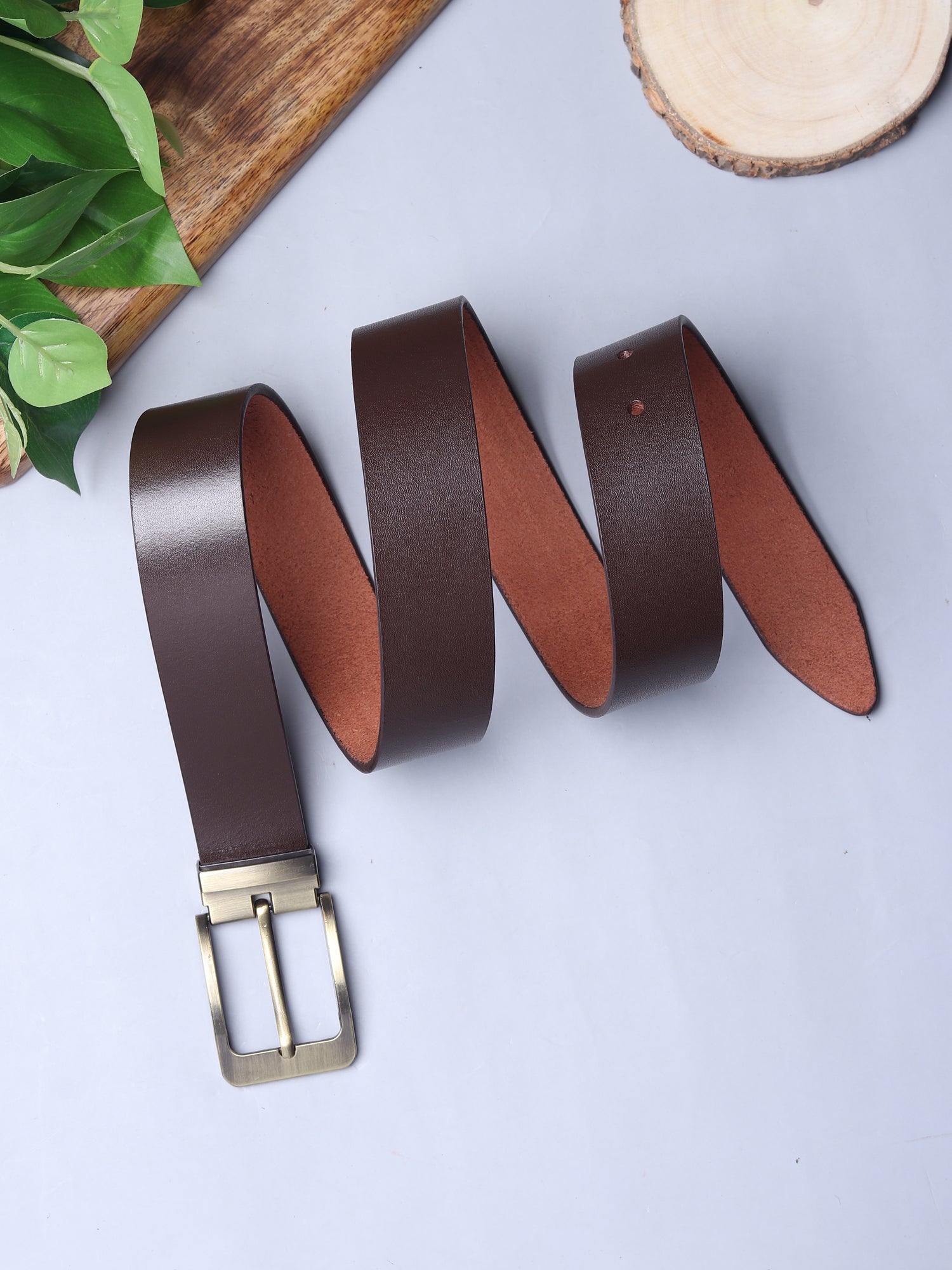 USL Mens Leather Belt | Leather Belt For Men | Formal Mens Leather Belt