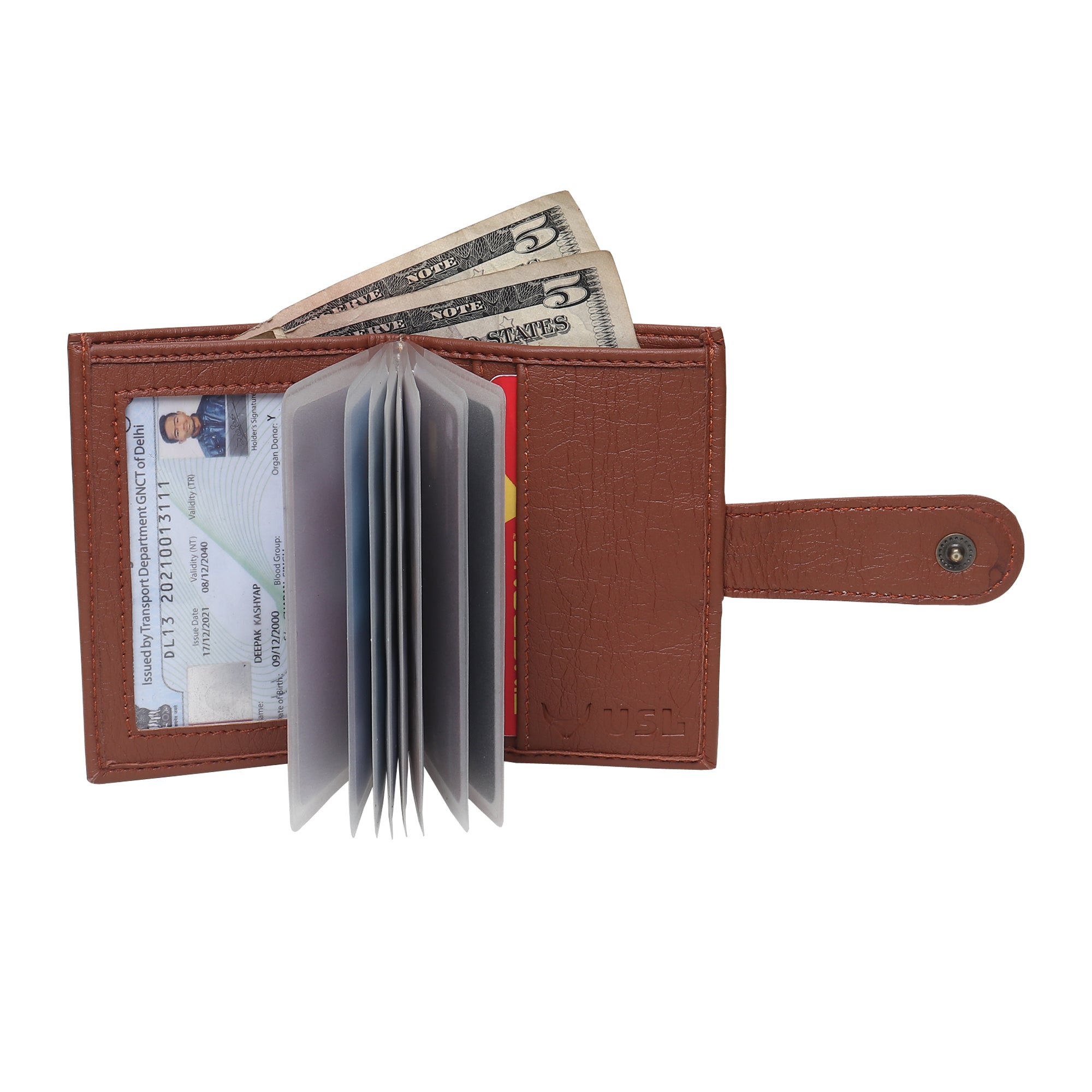 USL Vegan Leather Wallet: Sleek Design for Everyday Use