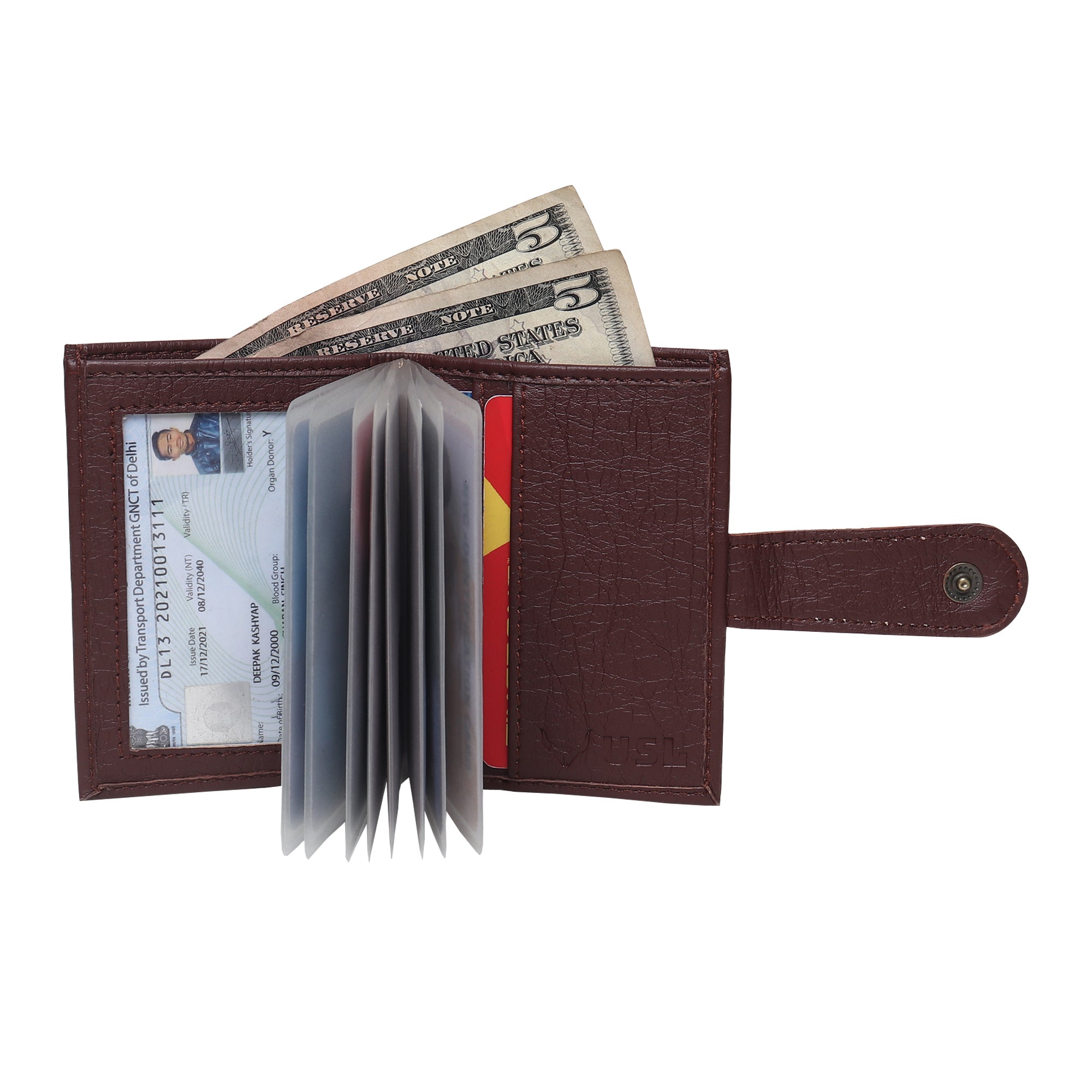 USL Vegan Leather Wallet: Sleek Design for Everyday Use