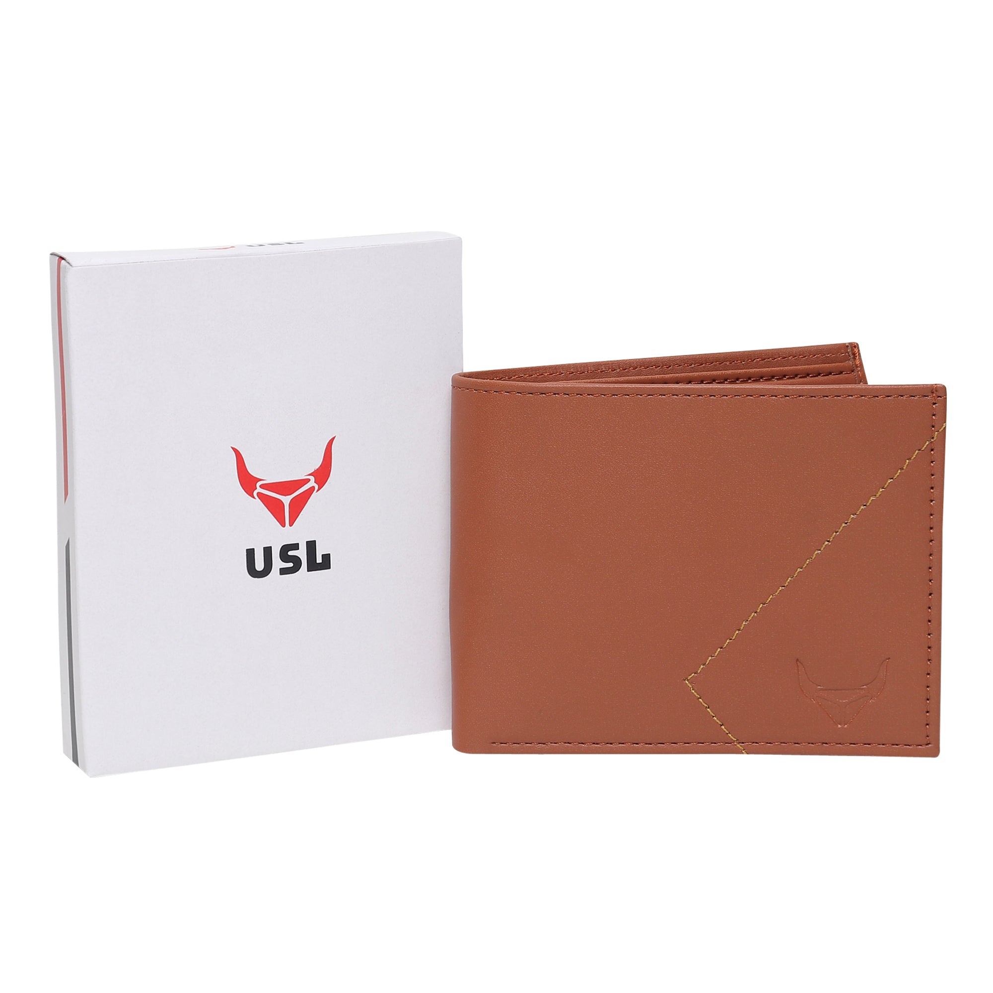 USL Bi-Fold Vegan Leather Wallet for Men