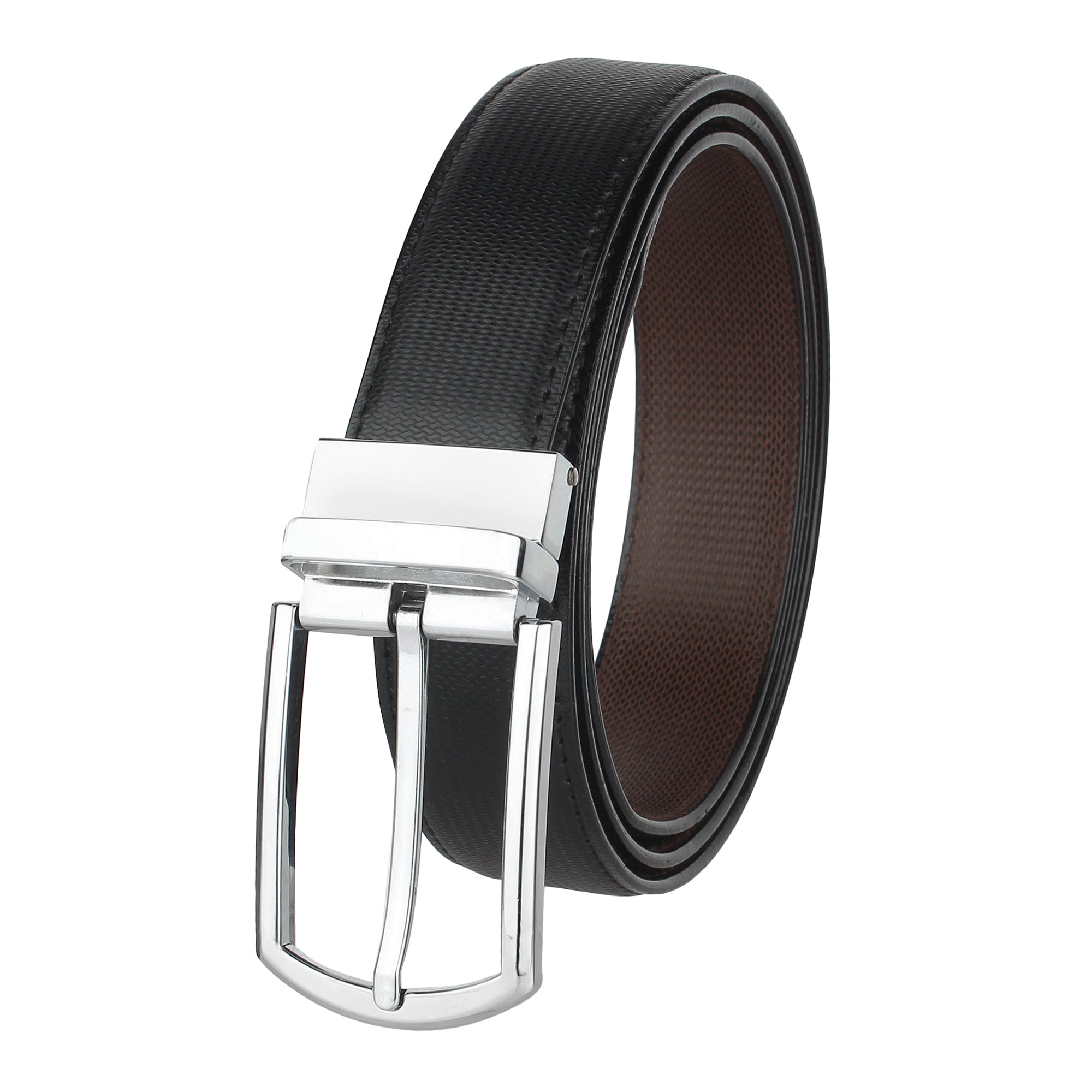 USL Men's PU Leather Reversible Belt