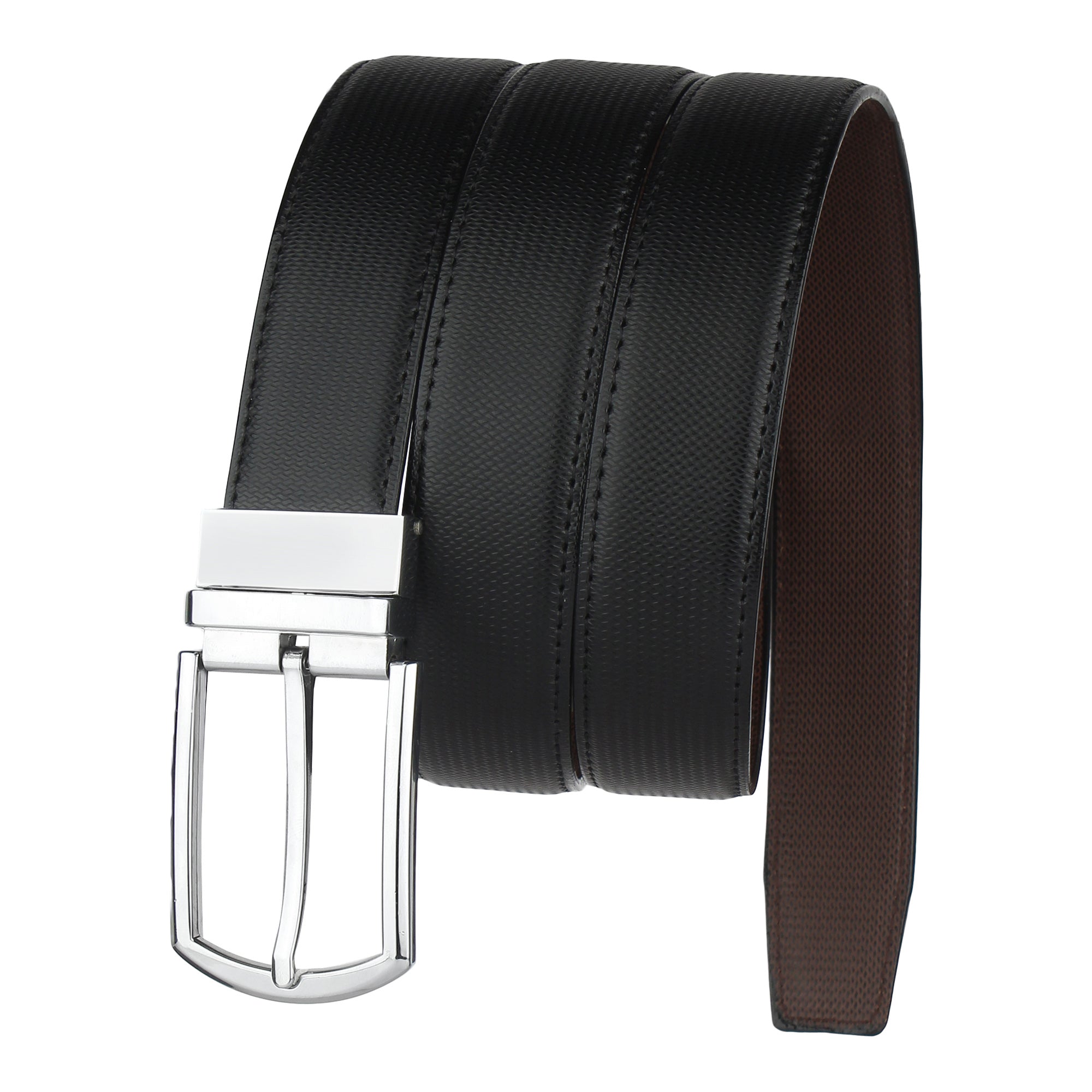 USL Men's PU Leather Reversible Belt