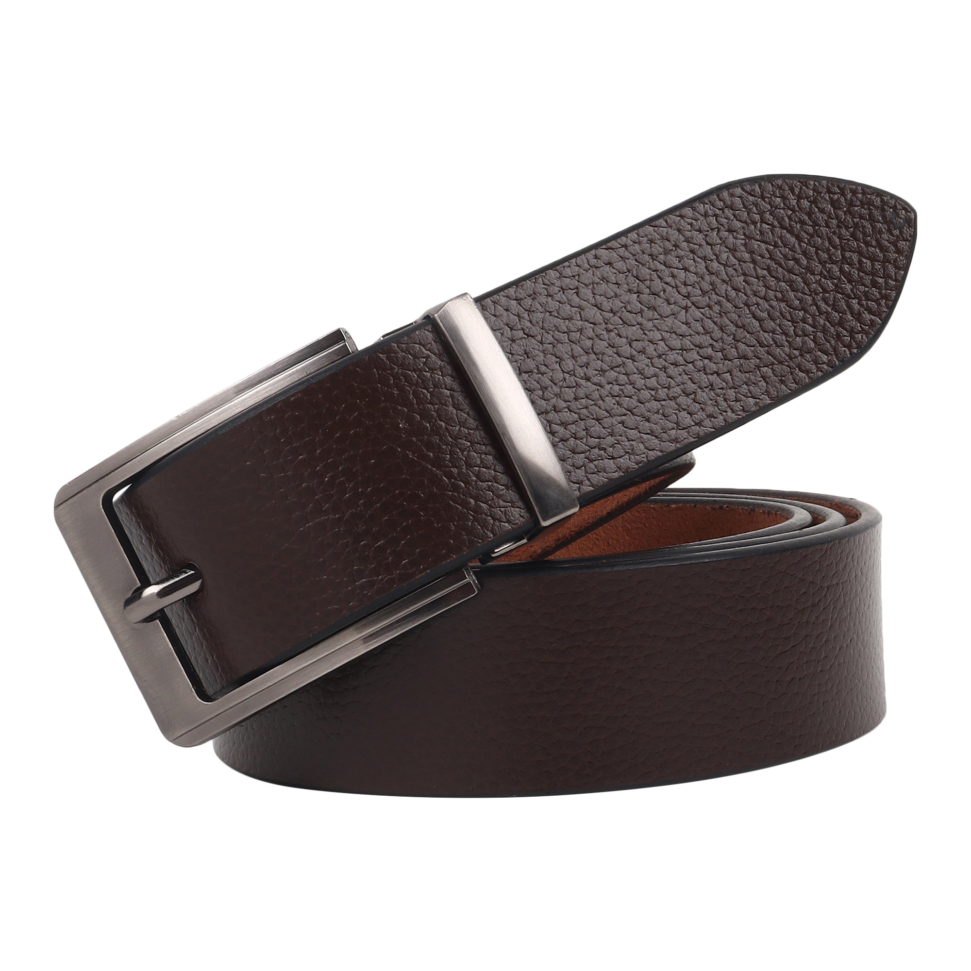 USL Genuine Leather Belt with Double Prong Buckle for Jeans and Casual Wear belt for men stylish Leather for Men's/Boys