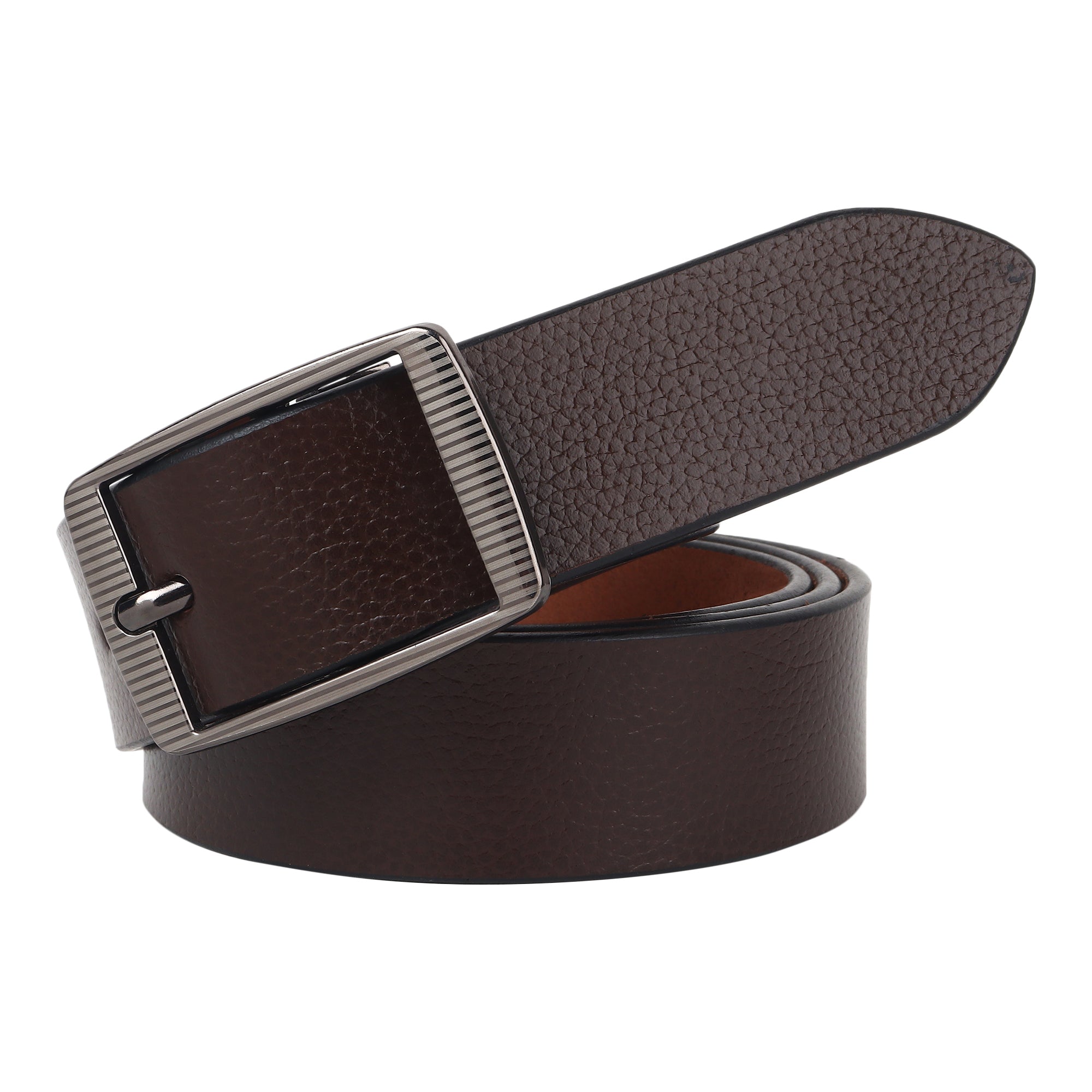 USL Men's Full Grain Genuine Leather Work Belt for Men - Leather with Heavy Buckle for Jeans