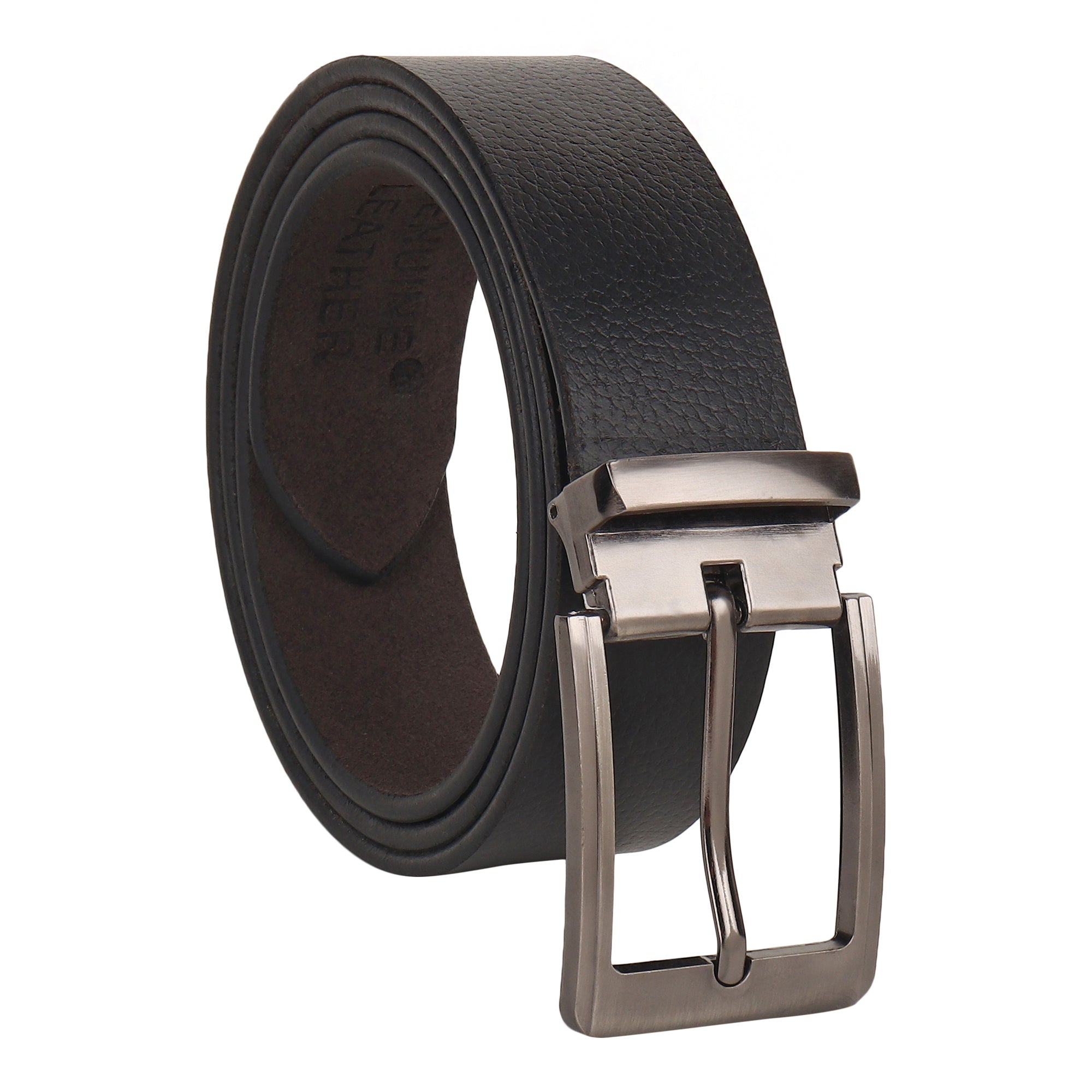 USL Genuine Leather Belt with Double Prong Buckle for Jeans and Casual Wear belt for men stylish Leather for Men's/Boys