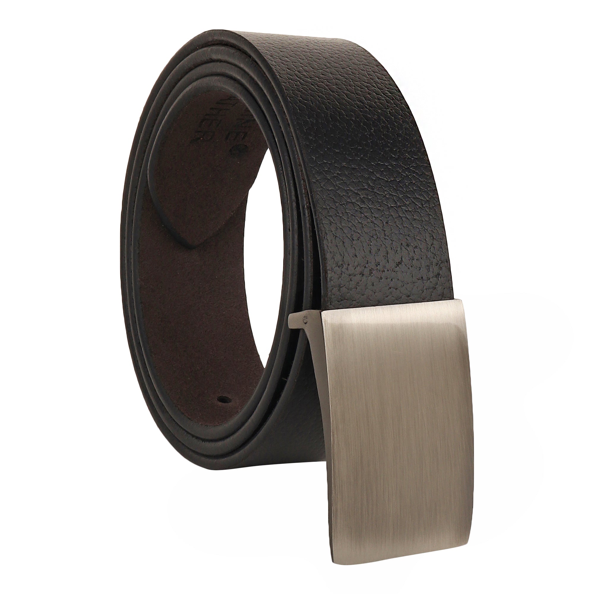 USL Genuine Leather Black Brown Casual Jeans Belt for Men | 35 MM Nickle Free Metal Pin Buckle