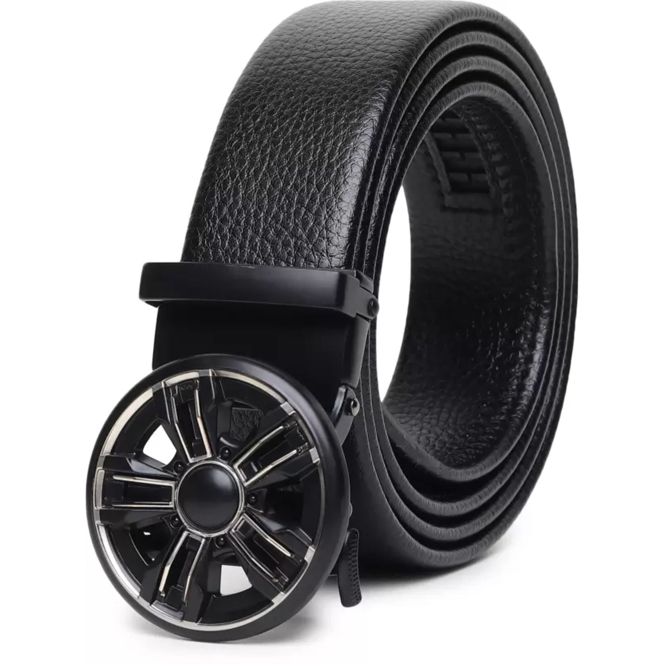 USL Autolock Men's PU Leather Grip Belt Black